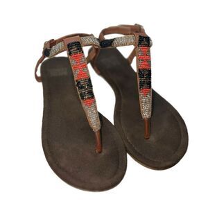 Muk Luks Beaded Sandals